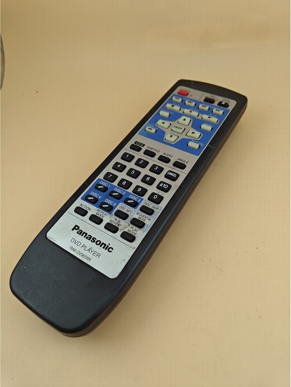 Panasonic RAK-DV965WK Remote DVD-CV50 DVD-CV50U No Battery Cover Used
